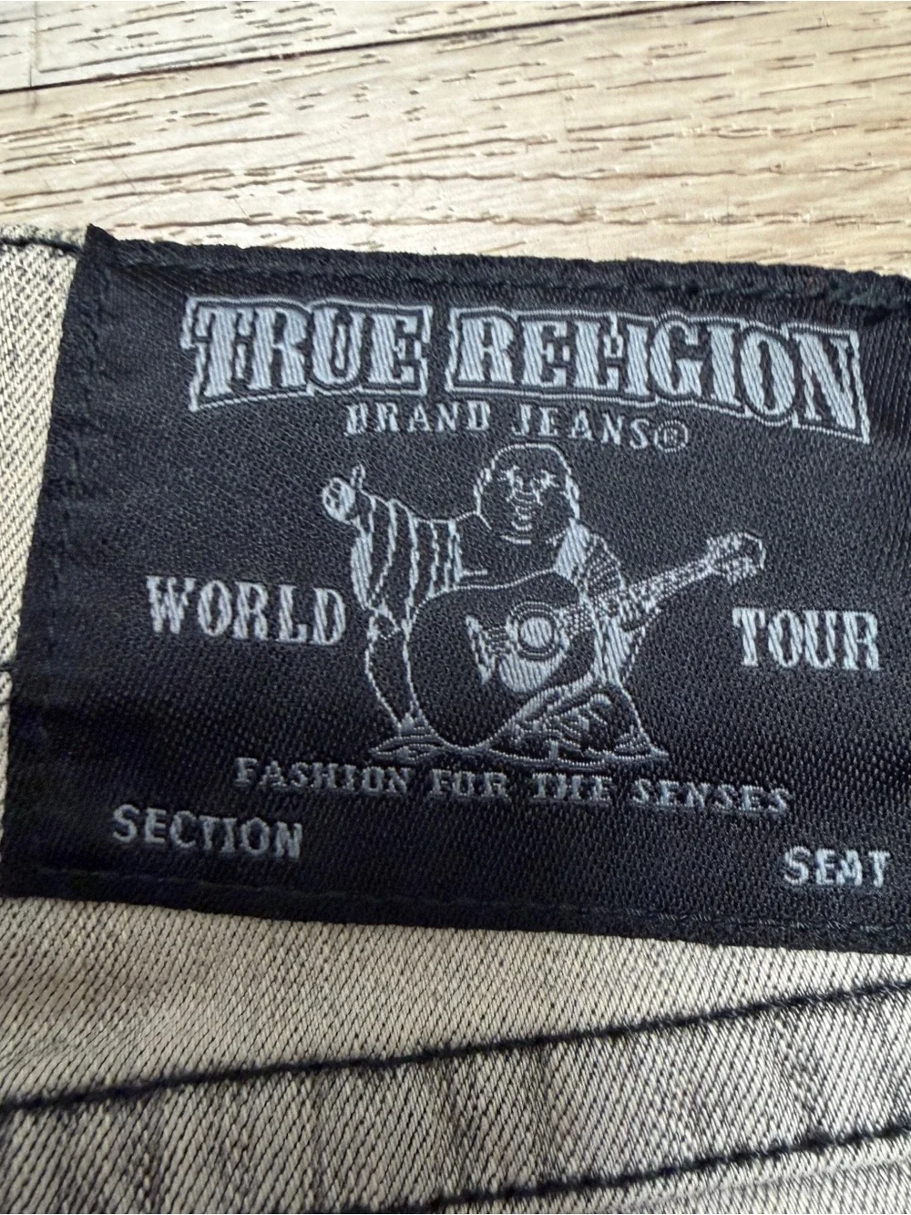 True Religion Mens Jeans Skinny Flap Pathway Gray Black Plaid Size 30 NWT 229$